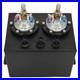 3L Black Dual Billet Fuel Surge Tank + 2 Pcs External 044 Fuel Pumps Universal