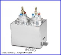 3L High Flow Swirl Fuel Surge Pot Tank For 044 External Fuel Pump AN6 Aluminum
