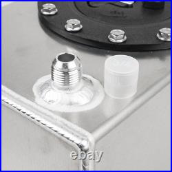 4 Gallon 16l Polished Aluminum Fuel Pressure Regulator Fuel Cell Tank Drift