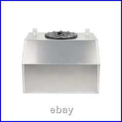 4 Gallon 16l Polished Aluminum Fuel Pressure Regulator Fuel Cell Tank Drift