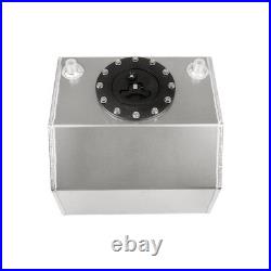 4 Gallon 16l Polished Aluminum Fuel Pressure Regulator Fuel Cell Tank Drift