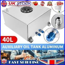 40L Fuel Cell Surge Tank with Sensor 40 Litres + Foam AN10 Fitting Aluminium 10GAL