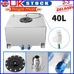 40L Fuel Cell Surge Tank with Sensor 40 Litres + Foam AN10 Fitting Aluminium 10GAL