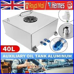 40L Fuel Cell Surge Tank with Sensor 40 Litres + Foam AN10 Fitting Aluminium 10GAL