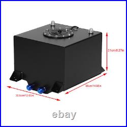 5 Gallon Aluminum Fuel Cell Gas Tank Black Auto Accessory