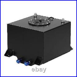 5 Gallon Universal Aluminum Fuel Cell Gas Tank Black Auto Parts