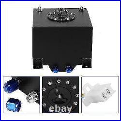 5 Gallon Universal Aluminum Fuel Cell Gas Tank Black Auto Parts