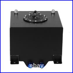 5 Gallon Universal Aluminum Fuel Cell Gas Tank Black Practical Auto Car
