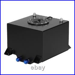 5 Gallon Universal Aluminum Fuel Cell Gas Tank Black Practical Auto Car