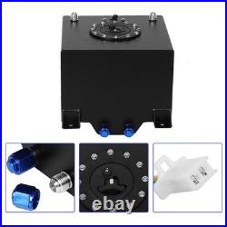 5 Gallon Universal Aluminum Fuel Cell Gas Tank Black Practical Auto Car Acce HEN