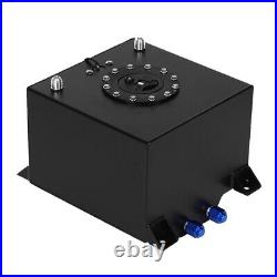 5 Gallon Universal Aluminum Fuel Cell Gas Tank Black Practical Auto Car Accessor
