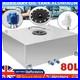 80L 20Gallon Aluminum Fuel Cell Surge Tank With Sensor Cap & Foam Silver Universal