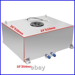 80L Aluminium Fuel Surge tank with sensor Fuel cell 20 Gallon with foam inside