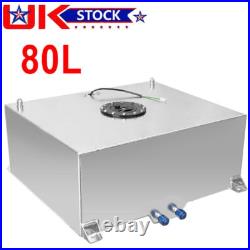 80L Fuel Cell Surge Tank with Sensor 80 Litres + Foam AN10 Fitting Aluminium 20GAL