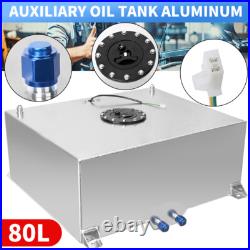 80L Fuel Cell Surge Tank with Sensor 80 Litres + Foam AN10 Fitting Aluminium 20GAL