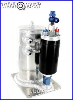 AN-6 / AN-10 1.6 Litre Aluminium Vertically Mounted Fuel Pump Swirl Pot Tank