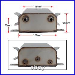 AUTO 3.5 L Stainless Steel FUEL PUMP SURGE TANK Fuel Tank Fuel 1/4 Mile Turbo E8