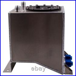 Aluminum 10L 2.5 Gallon Fuel Cell Tank for All Vehicles Polished Lightweight Can