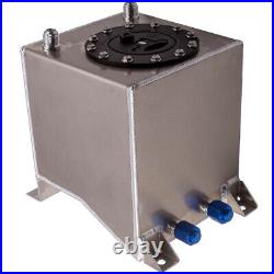 Aluminum 10L 2.5 Gallon Fuel Cell Tank for All Vehicles Polished Lightweight Can