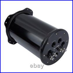 Aluminum 2.6L Fuel Surge Tank For Twin 40mm Fuel Pumps 8AN Ports 2.8L For Single