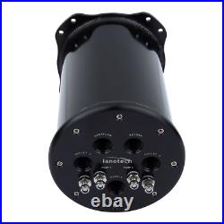 Aluminum 2.6L Fuel Surge Tank For Twin 40mm Fuel Pumps 8AN Ports 2.8L For Single