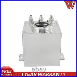 Aluminum 2L High Flow Swirl Fuel Surge Tank AN6 Fits for External 044 Fuel Pump