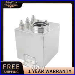 Aluminum 2L High Flow Swirl Fuel Surge Tank AN6 For 044 External Fuel Pump