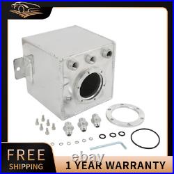 Aluminum 2L High Flow Swirl Fuel Surge Tank AN6 For 044 External Fuel Pump