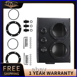 Aluminum 3L High Flow Swirl Fuel Surge Pot Tank Fit 044 Dual External Fuel Pump