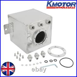 Aluminum High Flow 2L Swirl Fuel Surge Pot Tank AN6 For 044 External Fuel Pump