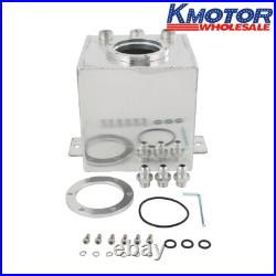 Aluminum High Flow 2L Swirl Fuel Surge Pot Tank AN6 For 044 External Fuel Pump