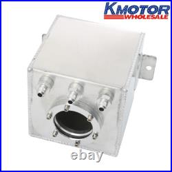 Aluminum High Flow 2L Swirl Fuel Surge Pot Tank AN6 For 044 External Fuel Pump