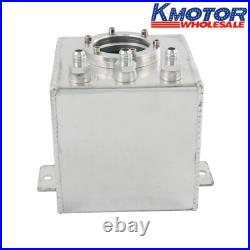 Aluminum High Flow 2L Swirl Fuel Surge Pot Tank AN6 For 044 External Fuel Pump