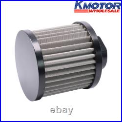 Aluminum Oil Catch Tank AN10 & Drain Tap Baffled & Breather Filter Universal 1L