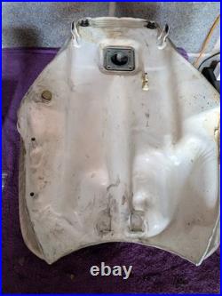 BMW K75 RT Petrol Tank stripped back to Aluminium Was on a running Bike