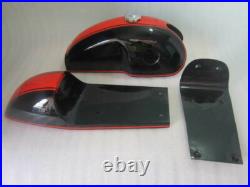 Benelli Mojave Cafe Racer Dual Painted Aluminium Fuel Tank With Seat Hood Pair