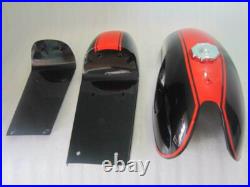 Benelli Mojave Cafe Racer Dual Painted Aluminium Fuel Tank With Seat Hood Pair