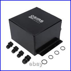 Billet Aluminum 3.8L Dual Racing Swirl Fuel Surge Tank + 044 External Fuel Pump