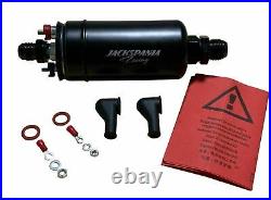 Billet Aluminum External Fuel Pump Surge Tank For 380LPH 044 Check Valve 1L USA