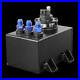 Black 1 Litre Swirl Pot/Tank with 340 LPH Fuel Pump + Blue AN-6 Fittings