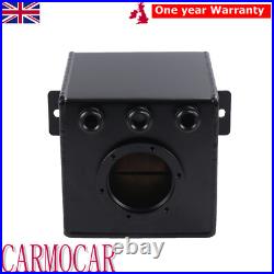 Black 2L Billet High Flow Swirl Fuel Surge Tank AN6 Fits 044 External Fuel Pump