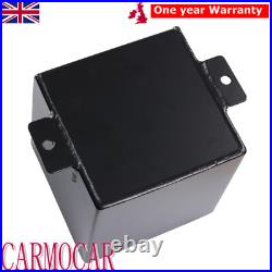 Black 2L Billet High Flow Swirl Fuel Surge Tank AN6 Fits 044 External Fuel Pump