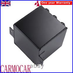 Black 2L Billet High Flow Swirl Fuel Surge Tank AN6 Fits 044 External Fuel Pump