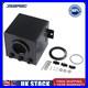 Black 2L Billet High Flow Swirl Fuel Surge Tank AN6 For 044 External Fuel Pump
