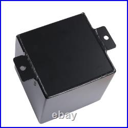 Black 2L Billet High Flow Swirl Fuel Surge Tank AN6 For 044 External Fuel Pump