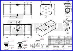 Brand NEW Aluminum Fuel tank for DAF 590 liters 620x675x1600