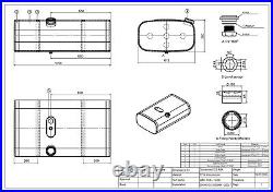 Brand NEW Aluminum Fuel tank for MAN 200 liters 350x615x1050