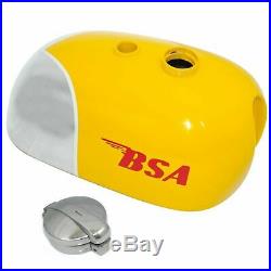 Bsa B25 B40 B44 C15 Victor Enduro Aluminum / Alloy Yellow Fuel Tank