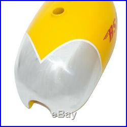 Bsa B25 B40 B44 C15 Victor Enduro Aluminum / Alloy Yellow Fuel Tank