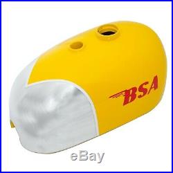 Bsa B25 B40 B44 C15 Victor Enduro Aluminum / Alloy Yellow Fuel Tank